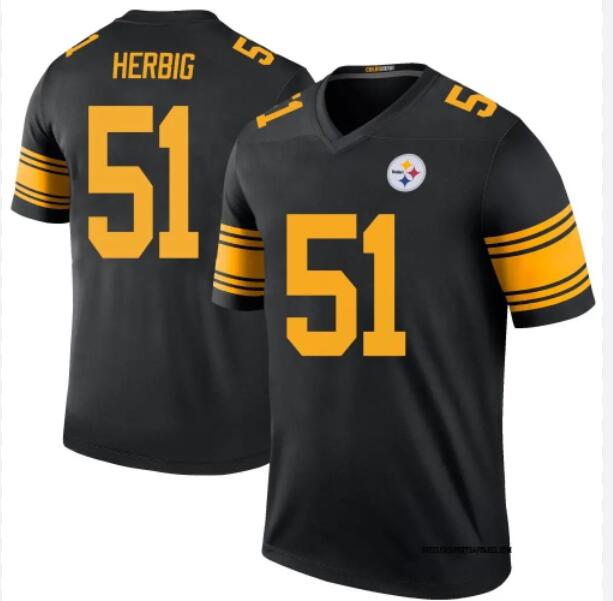 Men Pittsburgh Steelers #51 Herbig black 2024 Nike NFL Jersey->pittsburgh steelers->NFL Jersey